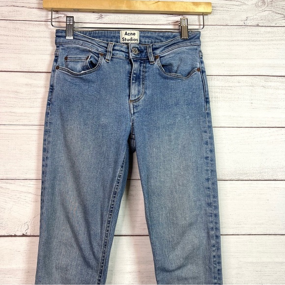 Acne Studios Skin 5 Mid Vtg Skinny Stretch Jeans Denim Light Wash Size 25 - Picture 4 of 11